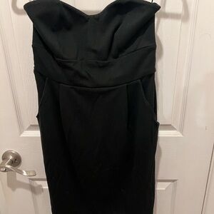 LC Lauren Conrad Classic Black Strapless Dress